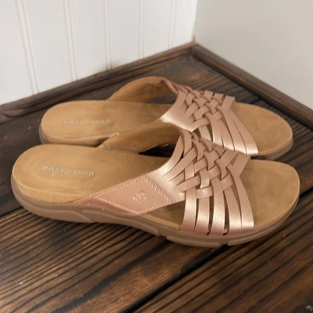 New Easy Spirit Meadow Sandals Woven Slide Design size 7.5